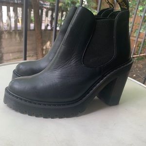 Dr Martens platform heeled boots